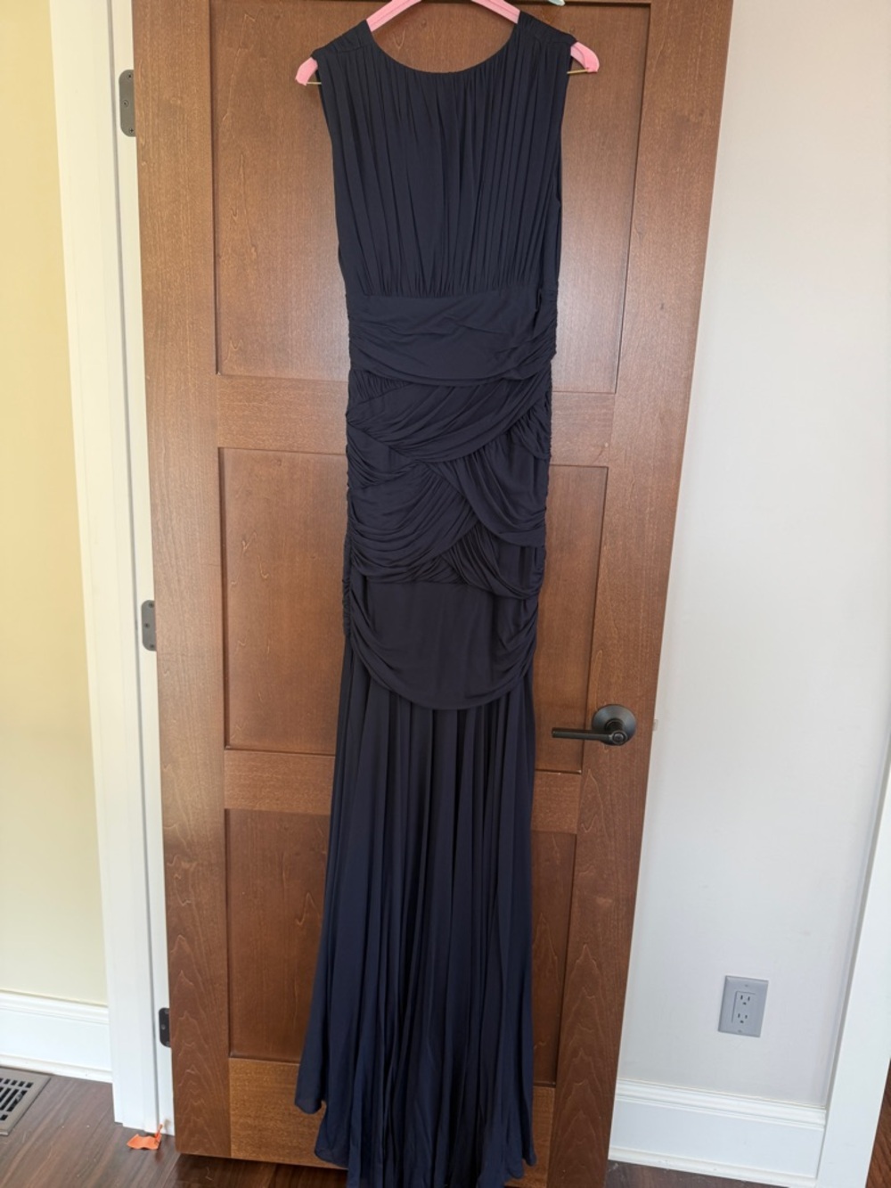 Halston Heritage Evening Dress-Navy Blue - Picture 4 of 6